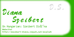 diana szeibert business card